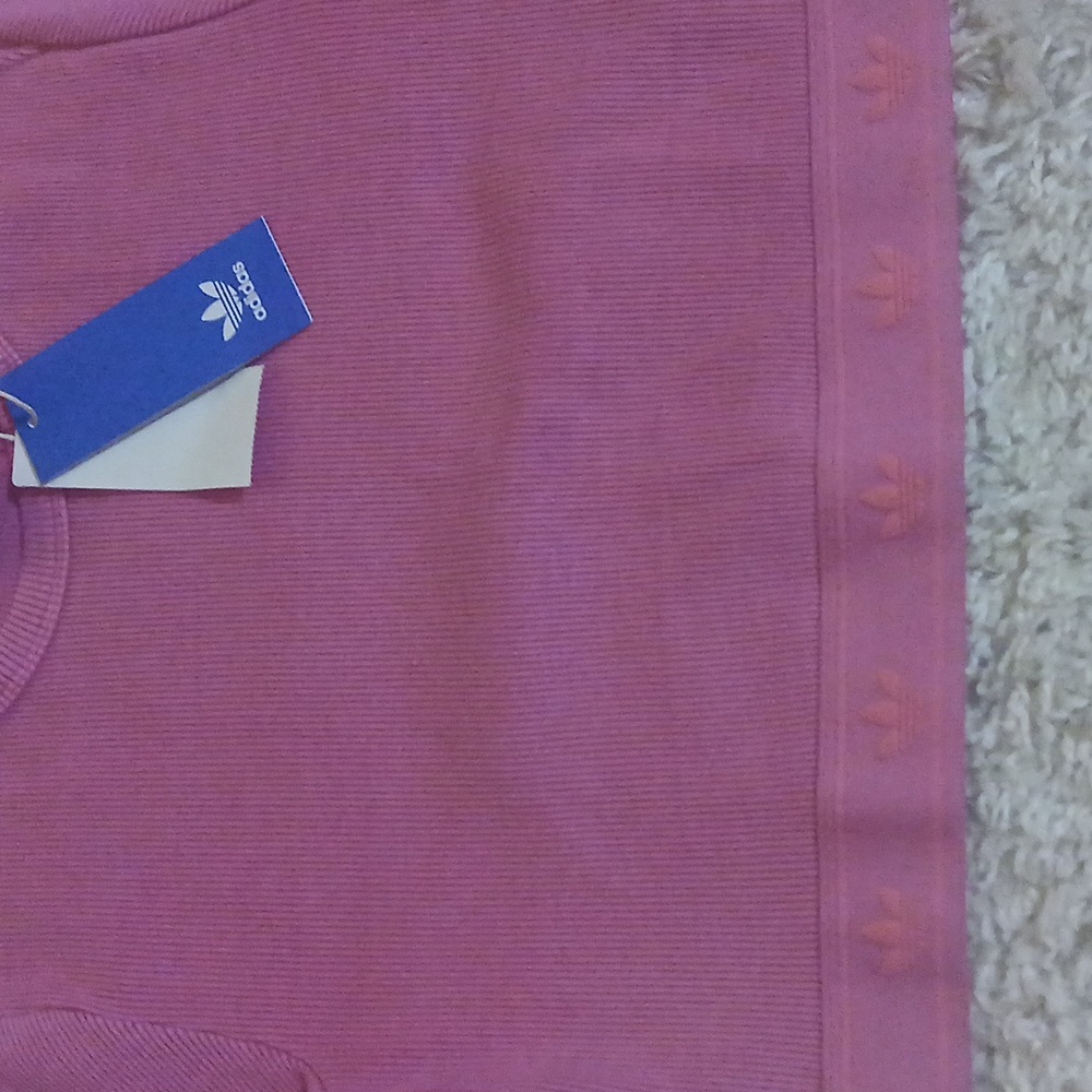 Adidas Ribbed Crop Top - Picture 7 of 8